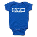 Peace Love Iowa Onesie - Adult & Kids T-Shirts, Sweatshirts & Hoodies apparel design preview 1