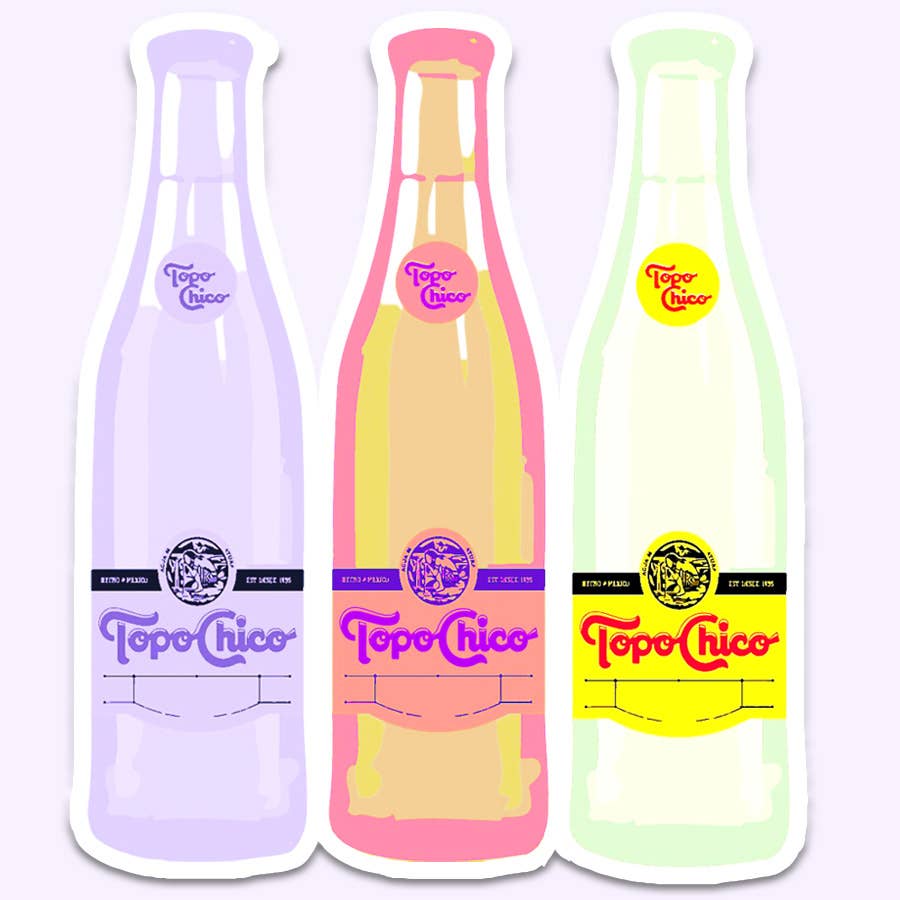 Topo Sticker Decal, Pretty Drinks - Adult & Kids T-Shirts, Sweatshirts & Hoodies apparel design preview 1