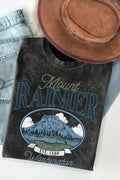 Women Mount Rainier Graphic Print Mineral Wash Top - Adult & Kids T-Shirts, Sweatshirts & Hoodies apparel design preview 1