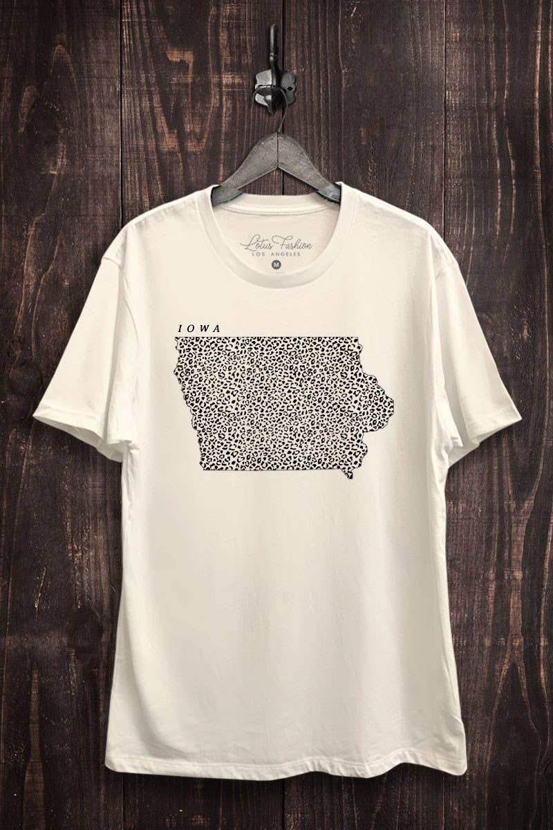 Iowa Map Graphic Top - Adult & Kids T-Shirts, Sweatshirts & Hoodies apparel design preview 1
