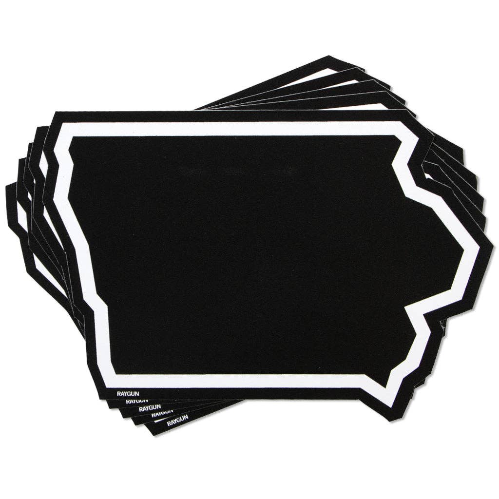 Iowa Outline Black White Die-Cut Sticker - Adult & Kids T-Shirts, Sweatshirts & Hoodies apparel design preview 1