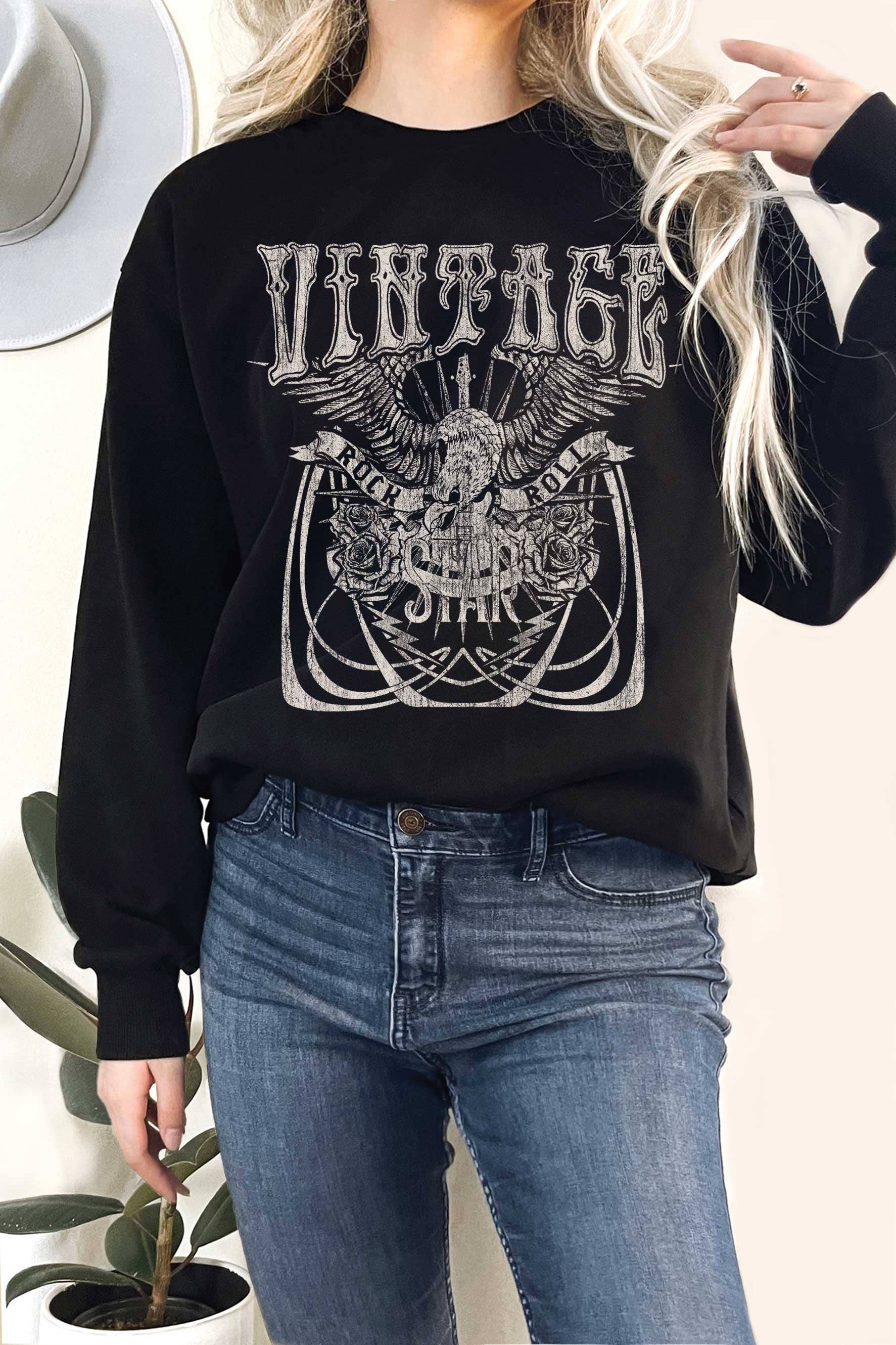 Vintage Rock and Roll Graphic Terry - Adult & Kids T-Shirts, Sweatshirts & Hoodies apparel design preview 1