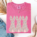 Retro Easter Bunnies, Girly, Pastel Patterns Rabbits - Adult & Kids T-Shirts, Sweatshirts & Hoodies apparel design preview 1