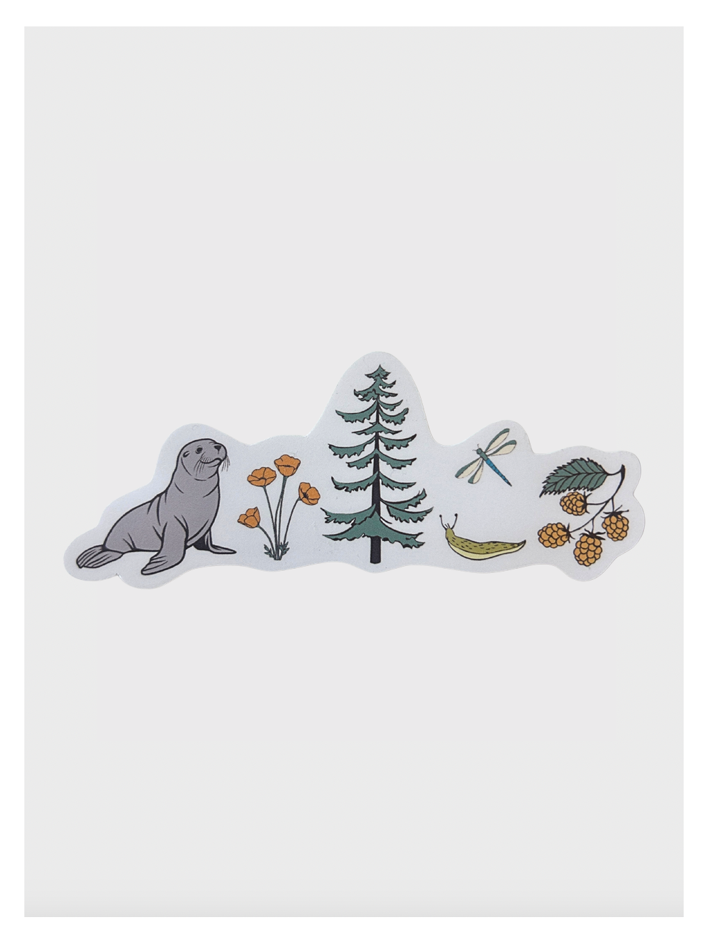 Olympic Peninsula Field Guide Sticker - Adult & Kids T-Shirts, Sweatshirts & Hoodies apparel design preview 1