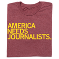 America Needs Journalists Cardinal Gold - Adult & Kids T-Shirts, Sweatshirts & Hoodies apparel design preview 1