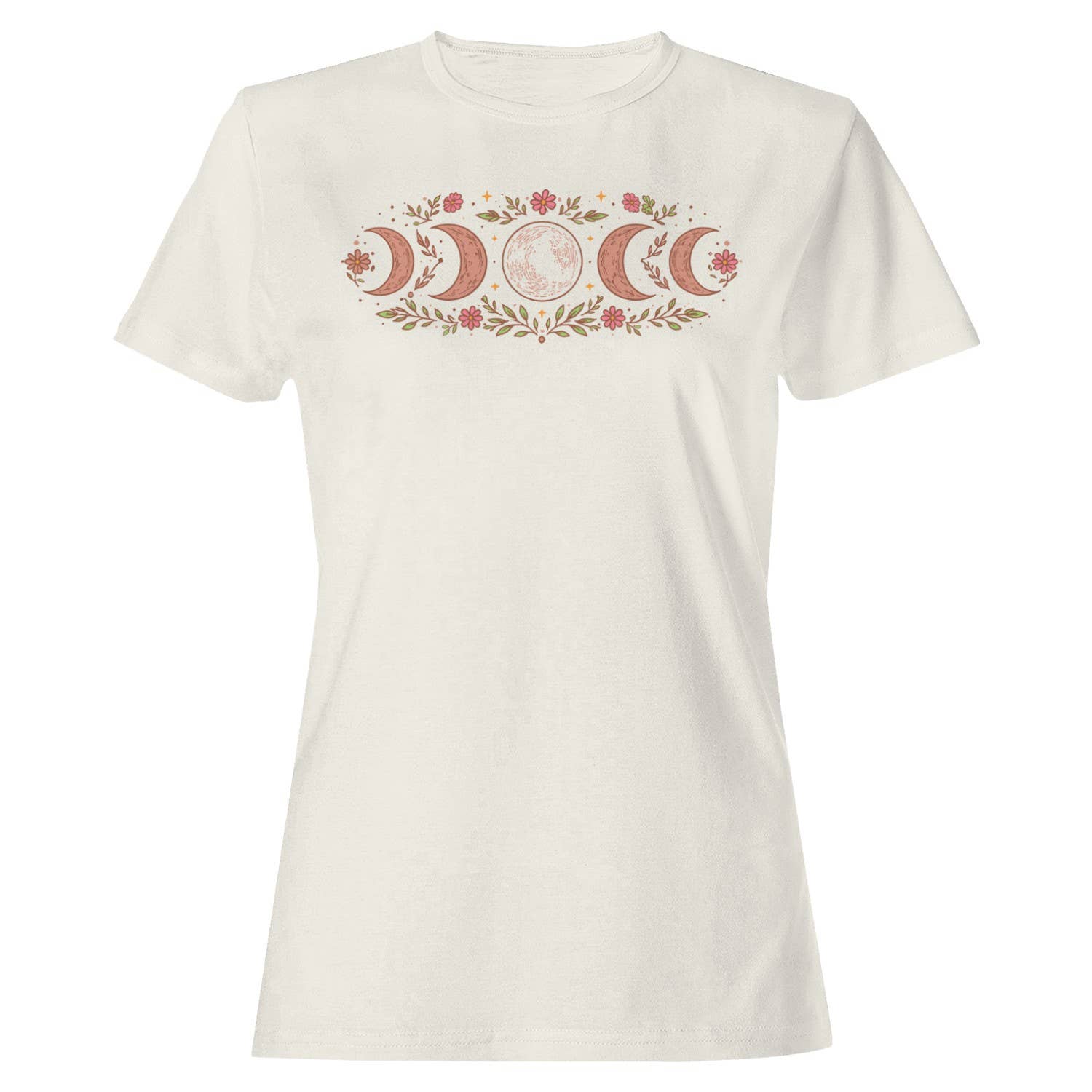 Floral Moon Phases Women's - Adult & Kids T-Shirts, Sweatshirts & Hoodies apparel design preview 1