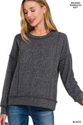 .SI-27167 Brushed Hacci Drop Shoulder Sweater - Adult & Kids T-Shirts, Sweatshirts & Hoodies apparel design preview 1
