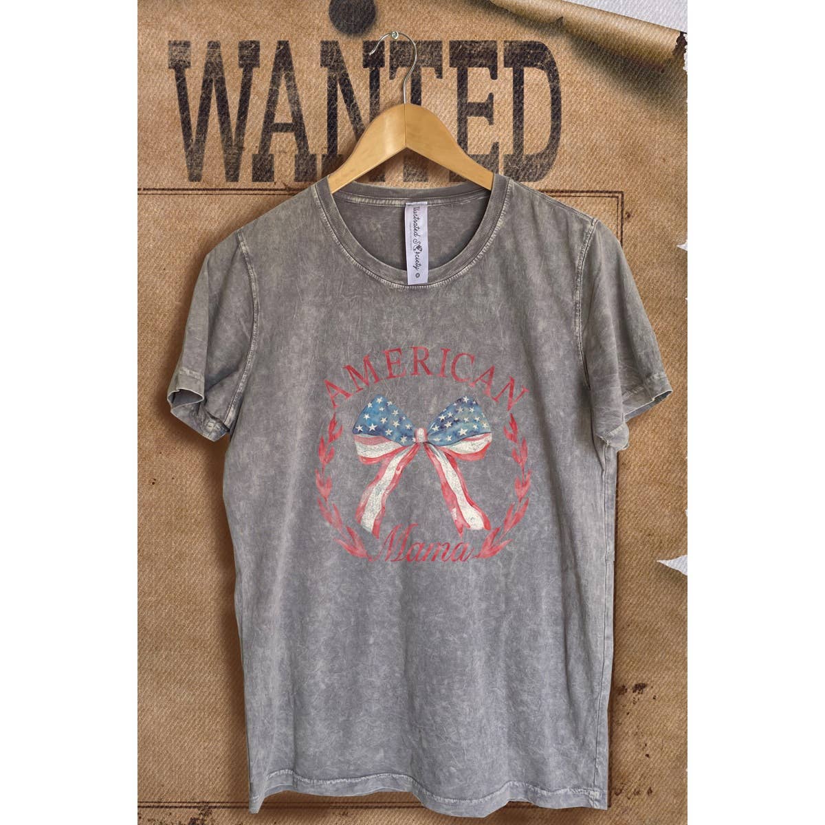 American Mama Vintage Mineral Wash Graphic - Adult & Kids T-Shirts, Sweatshirts & Hoodies apparel design preview 1