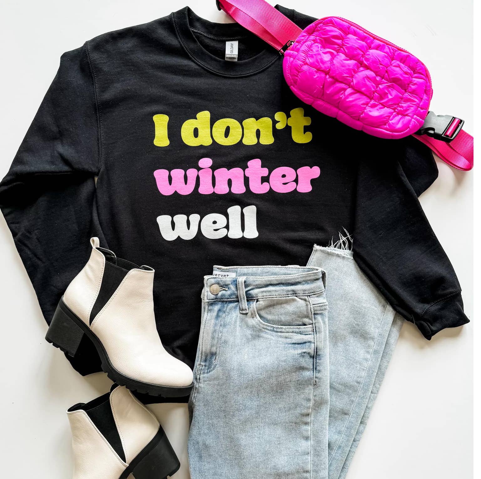 Christmas Funny Holiday Crewneck Winter Well - Adult & Kids T-Shirts, Sweatshirts & Hoodies apparel design preview 1