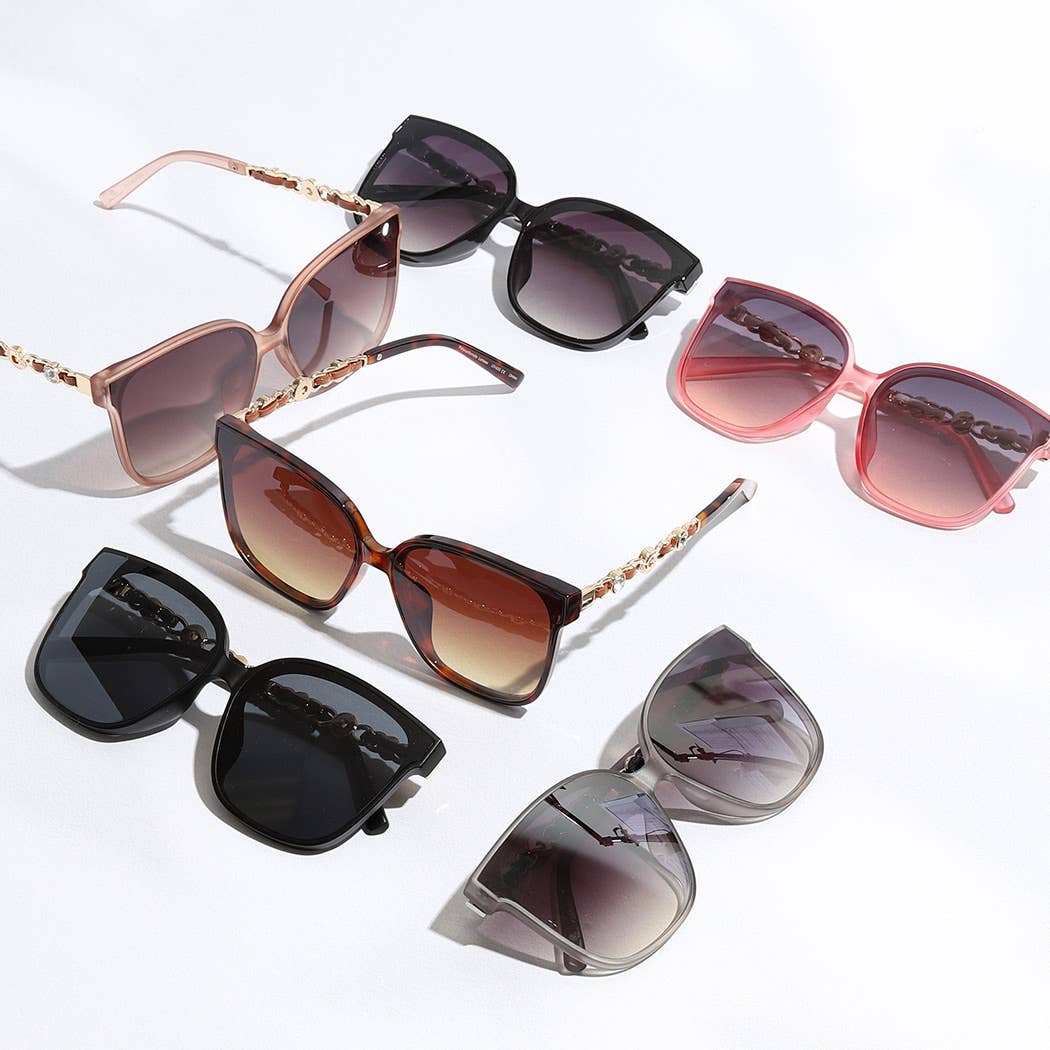 Thin Large Frame Linked Rhinestone Leg Sunglasses - Adult & Kids T-Shirts, Sweatshirts & Hoodies apparel design preview 1