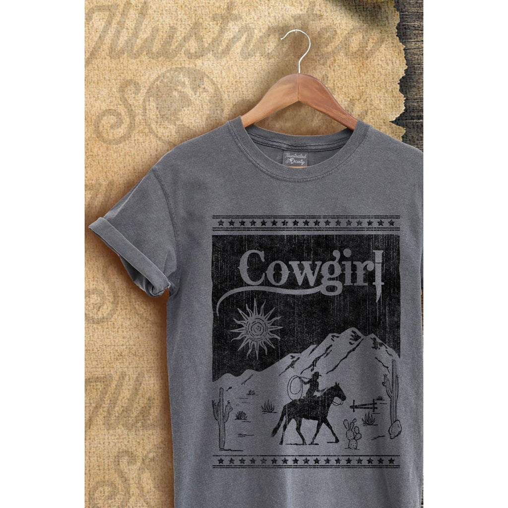 Cow Girl Vintage Graphic - Adult & Kids T-Shirts, Sweatshirts & Hoodies apparel design preview 1