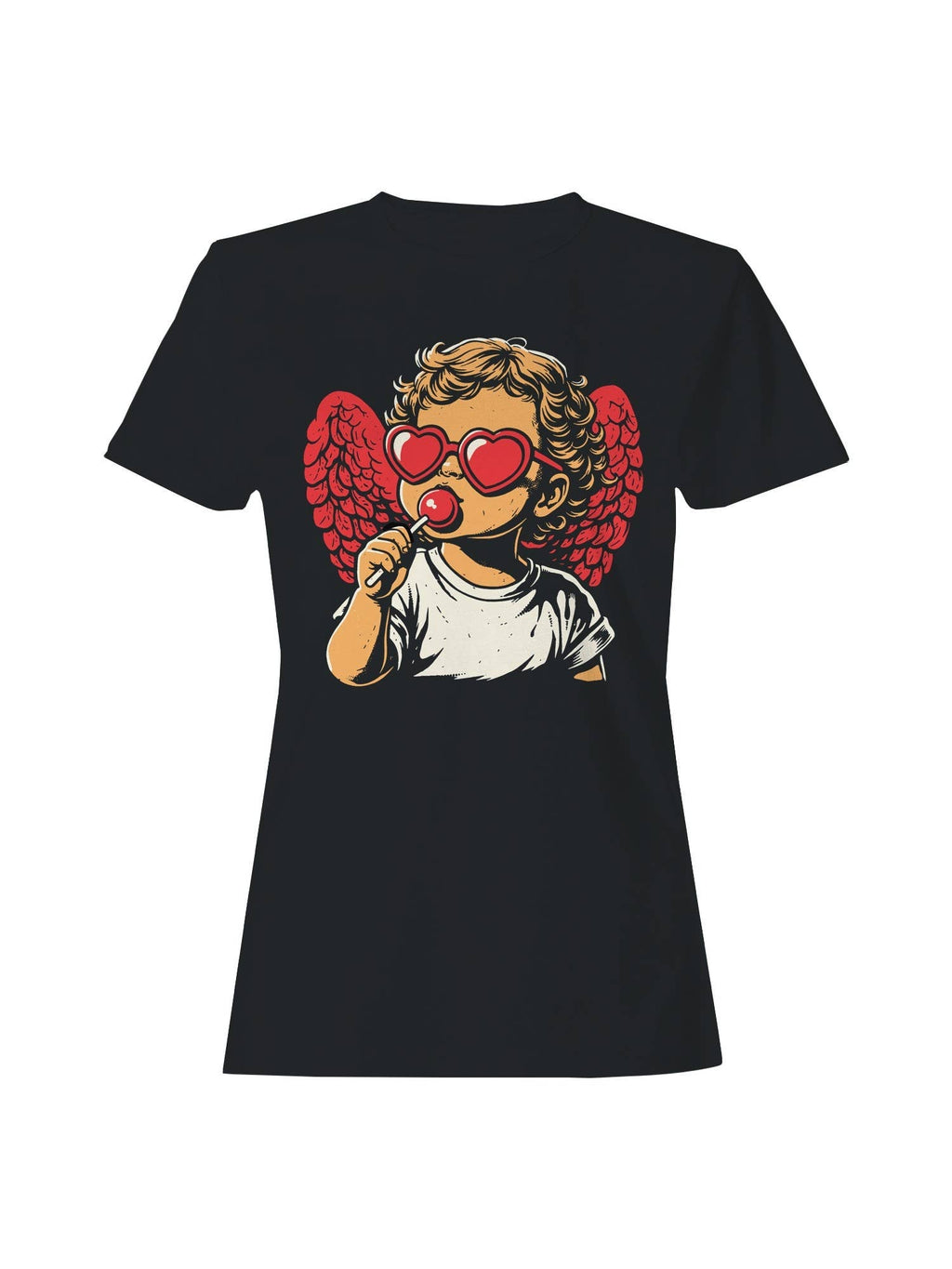 Kawaii Cupid: Love Struck Icon Women's - Adult & Kids T-Shirts, Sweatshirts & Hoodies apparel design preview 1
