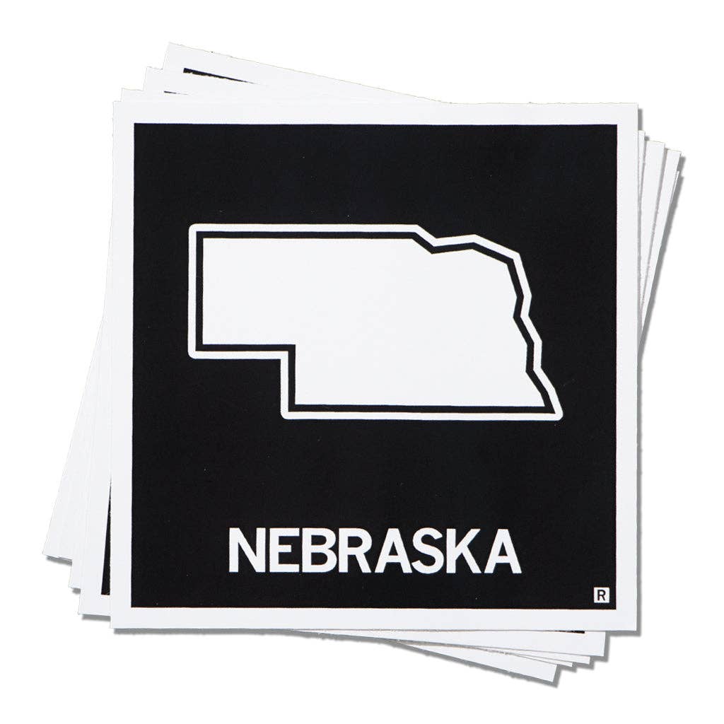 Nebraska Outline Sticker - Adult & Kids T-Shirts, Sweatshirts & Hoodies apparel design preview 1