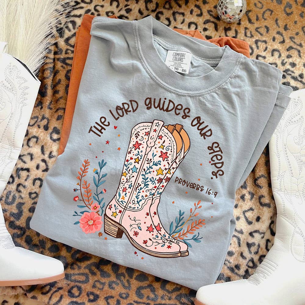 The Lord Guides Our Steps - Adult & Kids T-Shirts, Sweatshirts & Hoodies apparel design preview 1