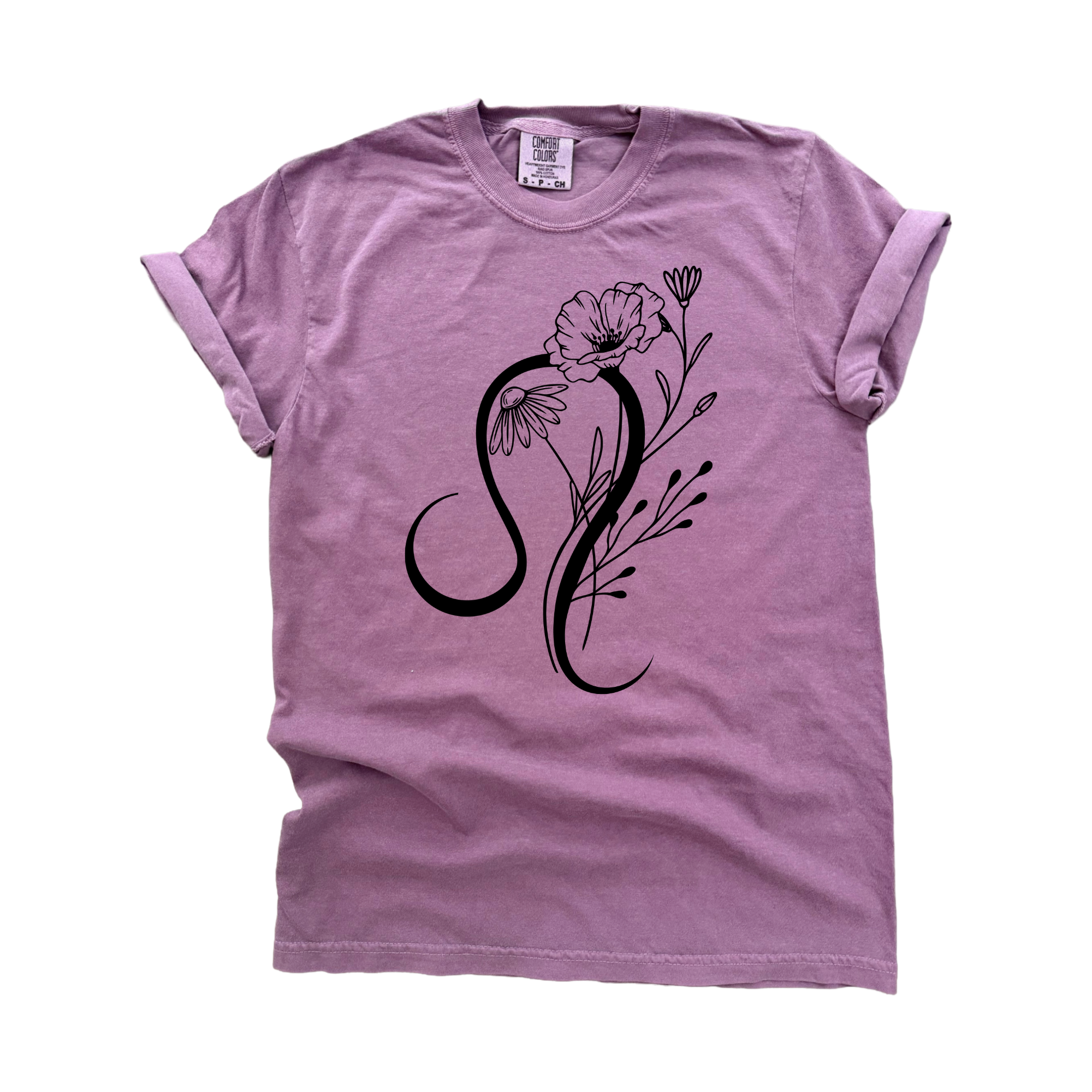 Leo Floral Zodiac - Adult & Kids T-Shirts, Sweatshirts & Hoodies apparel design preview 1