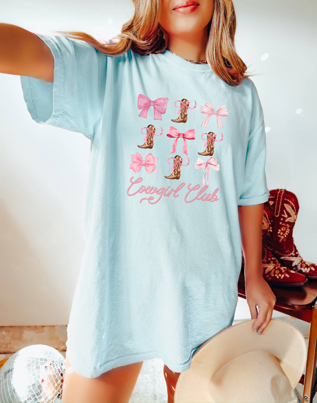Cowgirl Club, Western, Graphic Women's Apparel - Adult & Kids T-Shirts, Sweatshirts & Hoodies apparel design preview 1