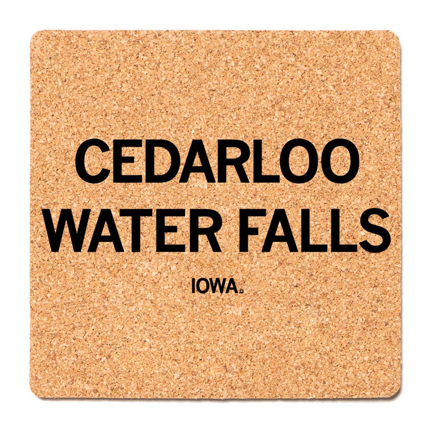 Cedarloo Water Falls Cork Coaster - Adult & Kids T-Shirts, Sweatshirts & Hoodies apparel design preview 1