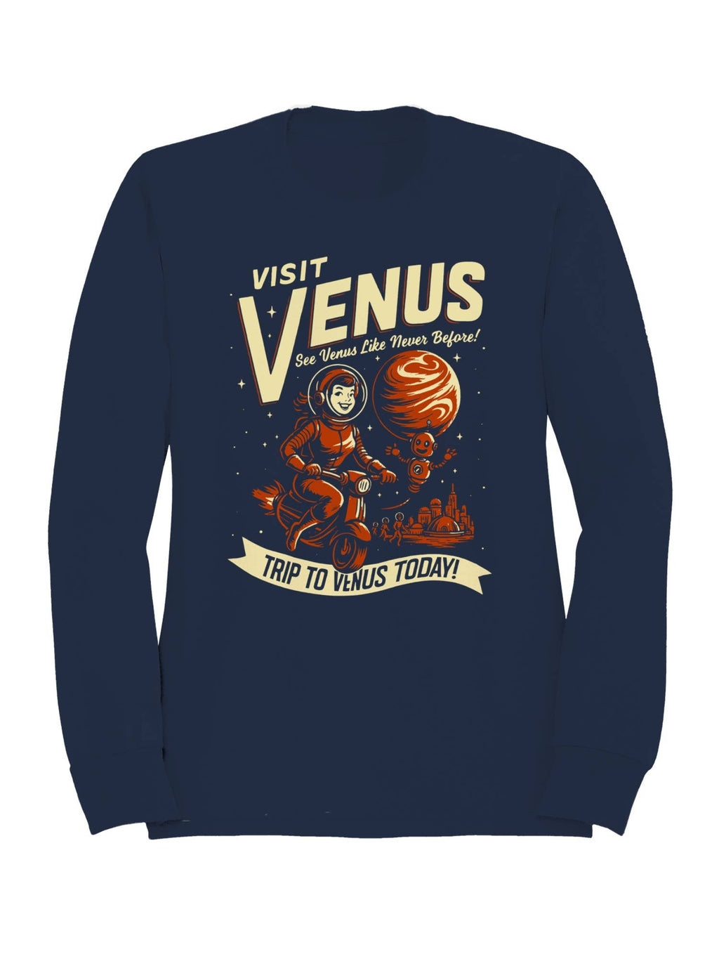 Visit Venus Adventure Poster Men's - Adult & Kids T-Shirts, Sweatshirts & Hoodies apparel design preview 1