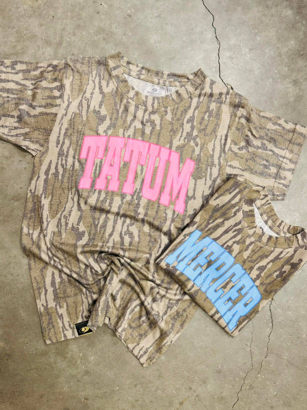 Custom Solid Color Varsity Camo Dtf Graphic - Adult & Kids T-Shirts, Sweatshirts & Hoodies apparel design preview 1