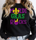 Mardi Gras Rocks Party Cute Fun Nola - Adult & Kids T-Shirts, Sweatshirts & Hoodies apparel design preview 1