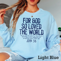 John 3:16 Christian Gildan - Adult & Kids T-Shirts, Sweatshirts & Hoodies apparel design preview 1