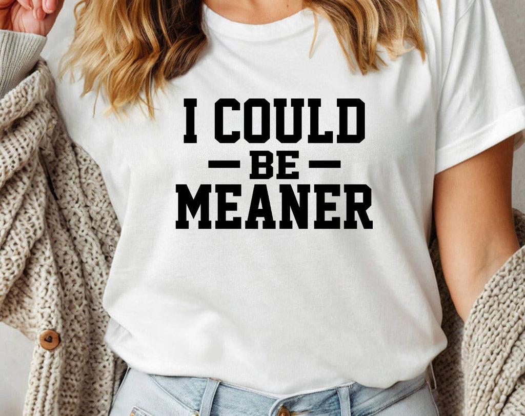 I Could Be Meaner Funny Sarcastic Office Graphic - Adult & Kids T-Shirts, Sweatshirts & Hoodies apparel design preview 1
