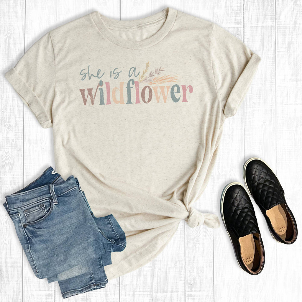 She's A Wildflower - Adult & Kids T-Shirts, Sweatshirts & Hoodies apparel design preview 1