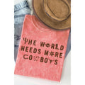 The World Needs More Cowboys Mineral Washed - Adult & Kids T-Shirts, Sweatshirts & Hoodies apparel design preview 1