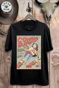 Cowgirl Bandit Western Retro Comic Graphic Top - Adult & Kids T-Shirts, Sweatshirts & Hoodies apparel design preview 1