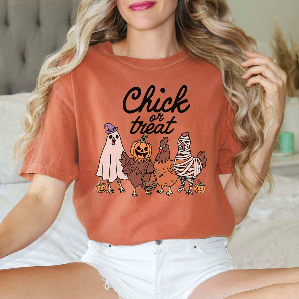 Chick or Treat - Adult & Kids T-Shirts, Sweatshirts & Hoodies apparel design preview 1