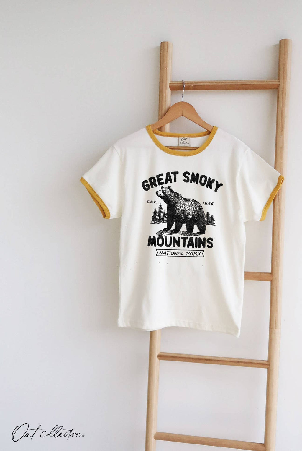 Great Smoky Mountains Ringer Graphic Top - Adult & Kids T-Shirts, Sweatshirts & Hoodies apparel design preview 1