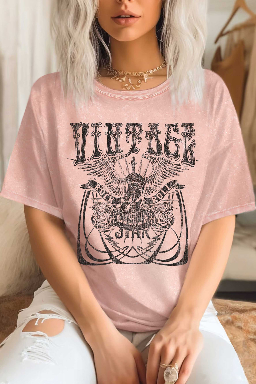 Vintage Rock and Roll Star Mineral Graphic - Adult & Kids T-Shirts, Sweatshirts & Hoodies apparel design preview 1