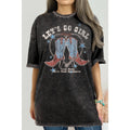 Cowgirl Boots Unisex Oversized Mineral Wash - Adult & Kids T-Shirts, Sweatshirts & Hoodies apparel design preview 1