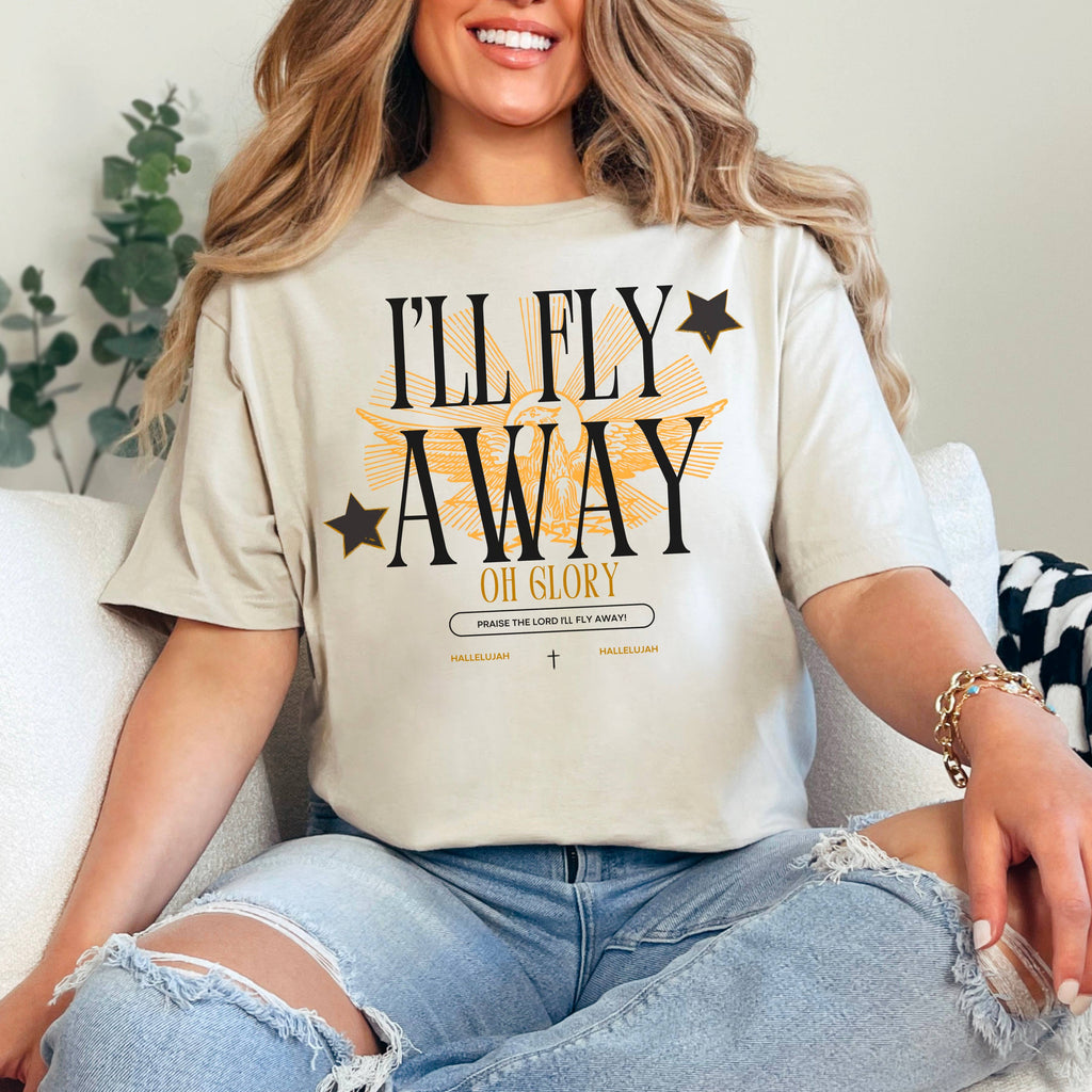 I'Ll Fly Away Christian Graphic Gildan - Adult & Kids T-Shirts, Sweatshirts & Hoodies apparel design preview 1