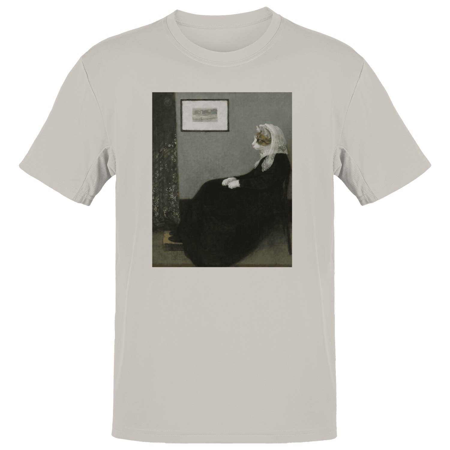 Whistler'S Mother Parody Men's Ice Grey - Adult & Kids T-Shirts, Sweatshirts & Hoodies apparel design preview 1