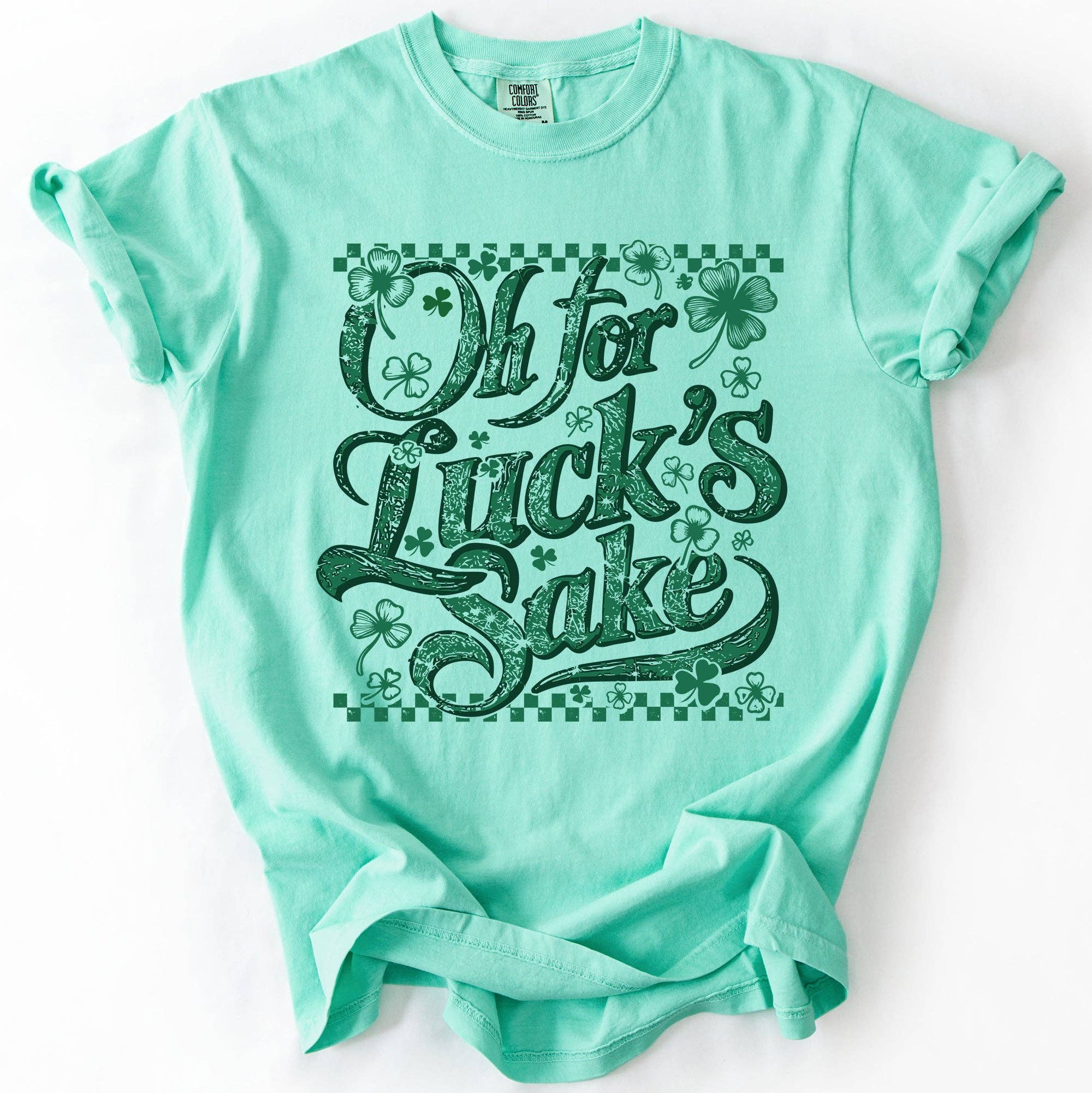 Oh For Luck's Day, Funny St Patrick's Shamrock, - Adult & Kids T-Shirts, Sweatshirts & Hoodies apparel design preview 1