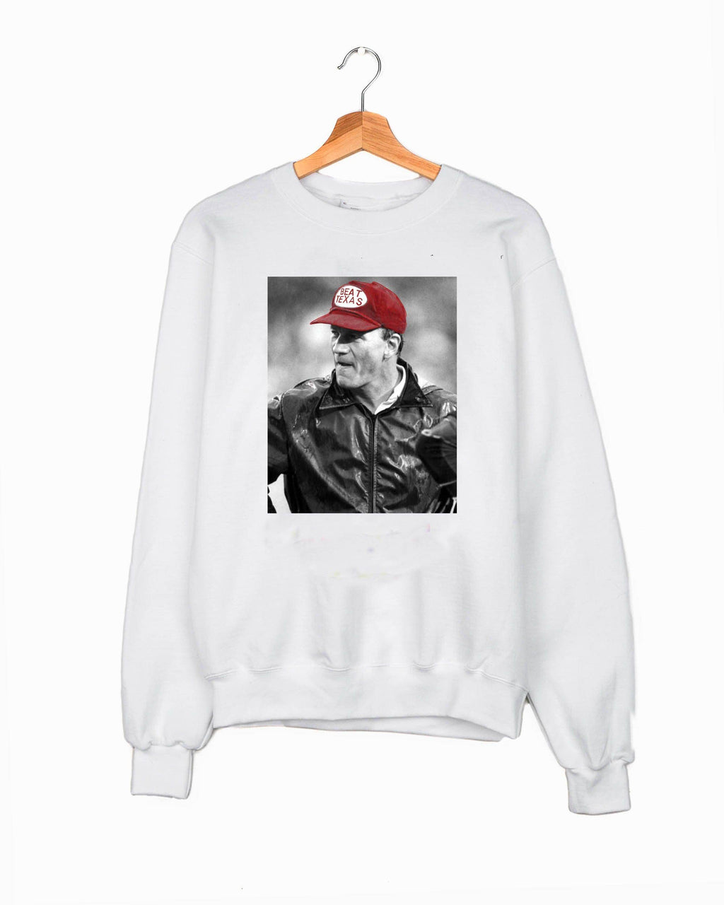 Barry Switzer Ou Sooners Beat Texas Pic White - Adult & Kids T-Shirts, Sweatshirts & Hoodies apparel design preview 1