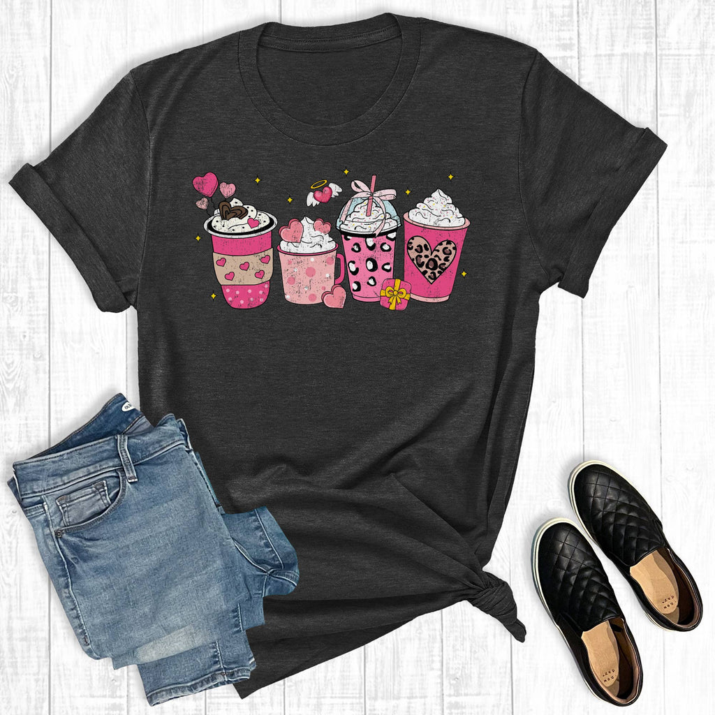 Valentines Coffee Graphic - Adult & Kids T-Shirts, Sweatshirts & Hoodies apparel design preview 1