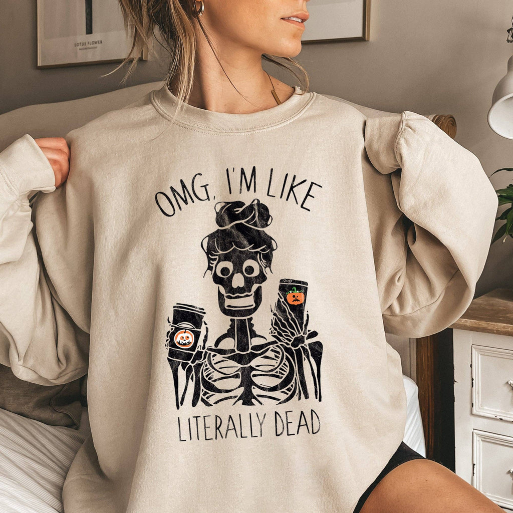 Literally Dead Vintage Halloween - Adult & Kids T-Shirts, Sweatshirts & Hoodies apparel design preview 1
