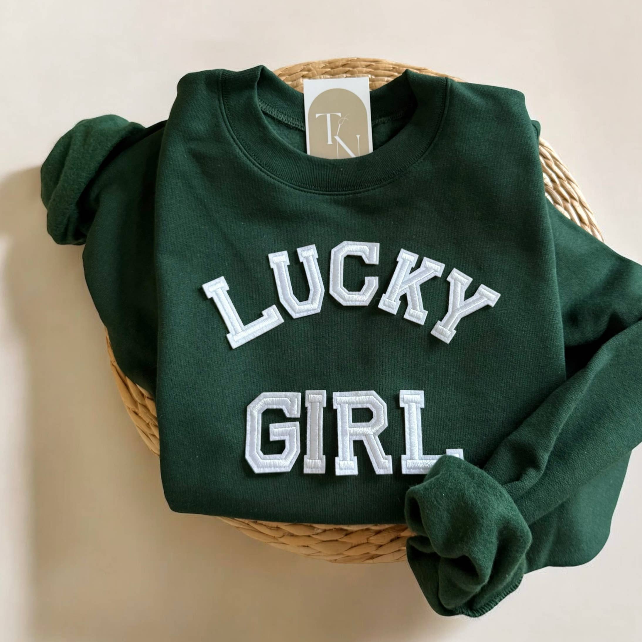 Lucky Girl St Patricks Day Sweater - Adult & Kids T-Shirts, Sweatshirts & Hoodies apparel design preview 1