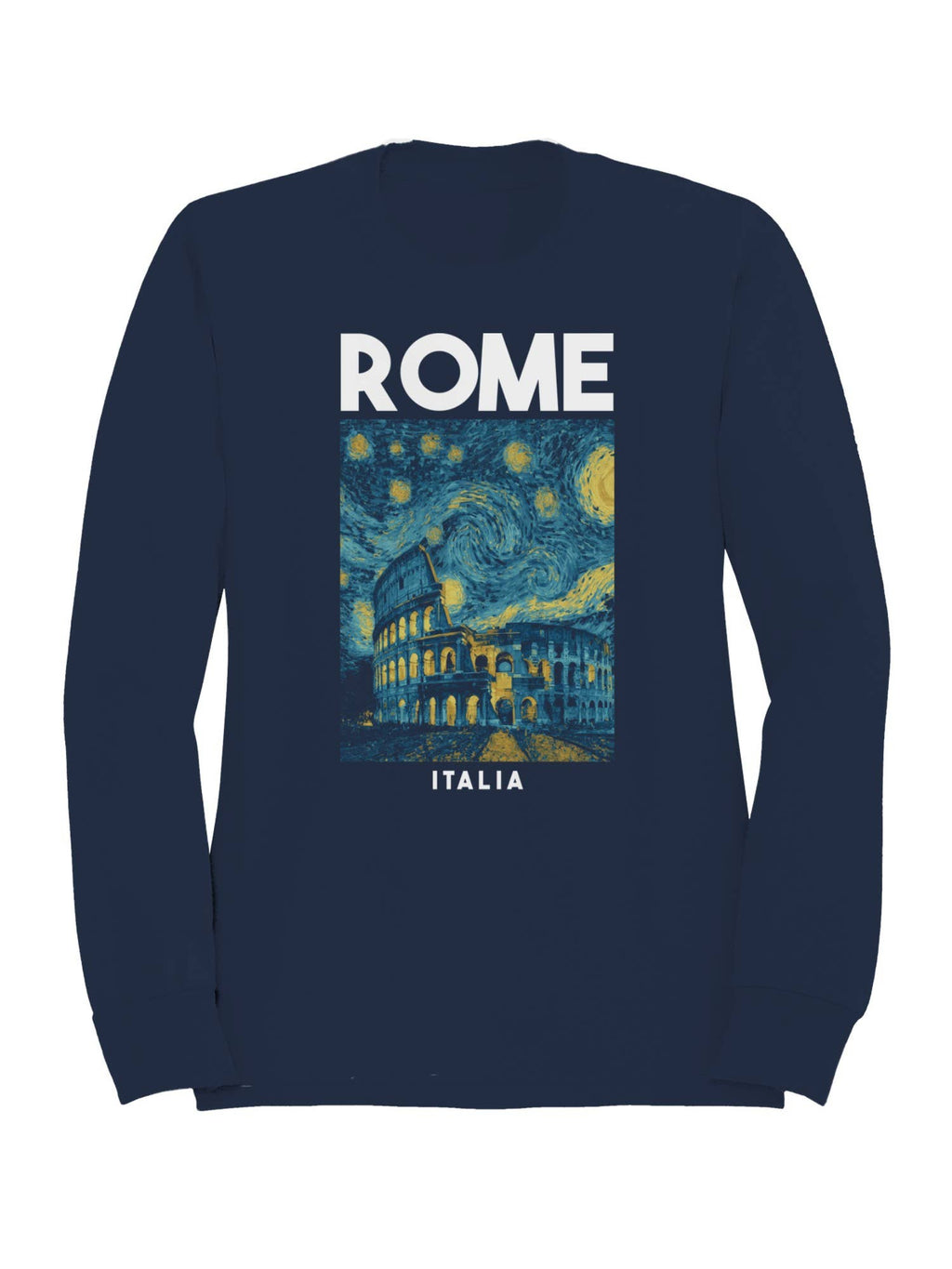 Rome Starry Night Colosseum Art Men's - Adult & Kids T-Shirts, Sweatshirts & Hoodies apparel design preview 1