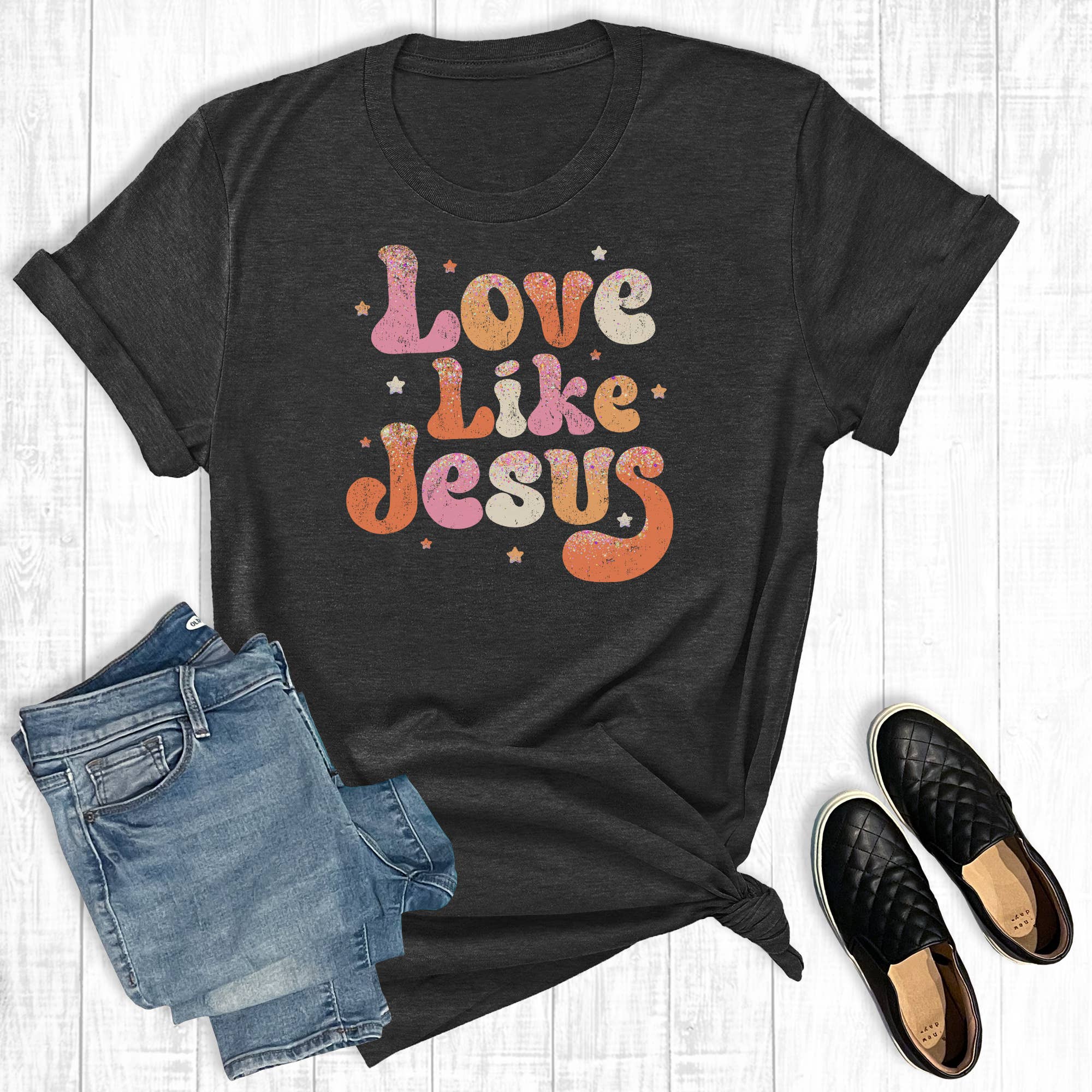 Love Like Jesus Graphic - Adult & Kids T-Shirts, Sweatshirts & Hoodies apparel design preview 1