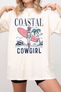 Coastal Cowgirl Beach Club Oversize Graphic - Adult & Kids T-Shirts, Sweatshirts & Hoodies apparel design preview 1