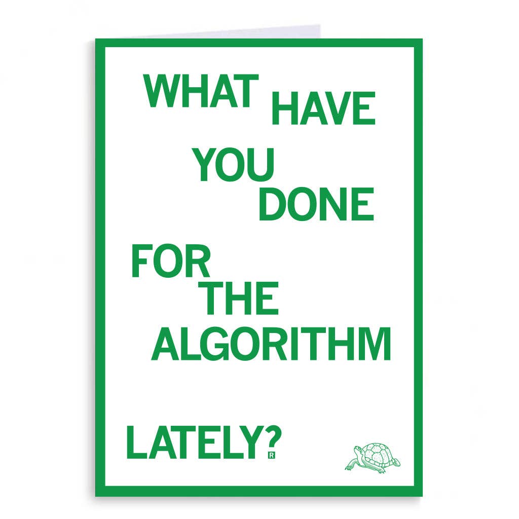 The Algorithm Greeting Card - Adult & Kids T-Shirts, Sweatshirts & Hoodies apparel design preview 1