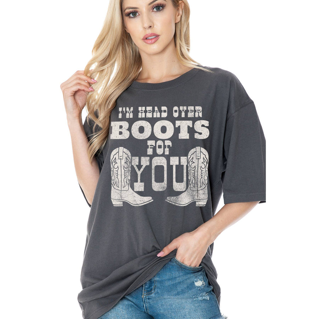 Unisex Oversized Cowboy Boots - Adult & Kids T-Shirts, Sweatshirts & Hoodies apparel design preview 1
