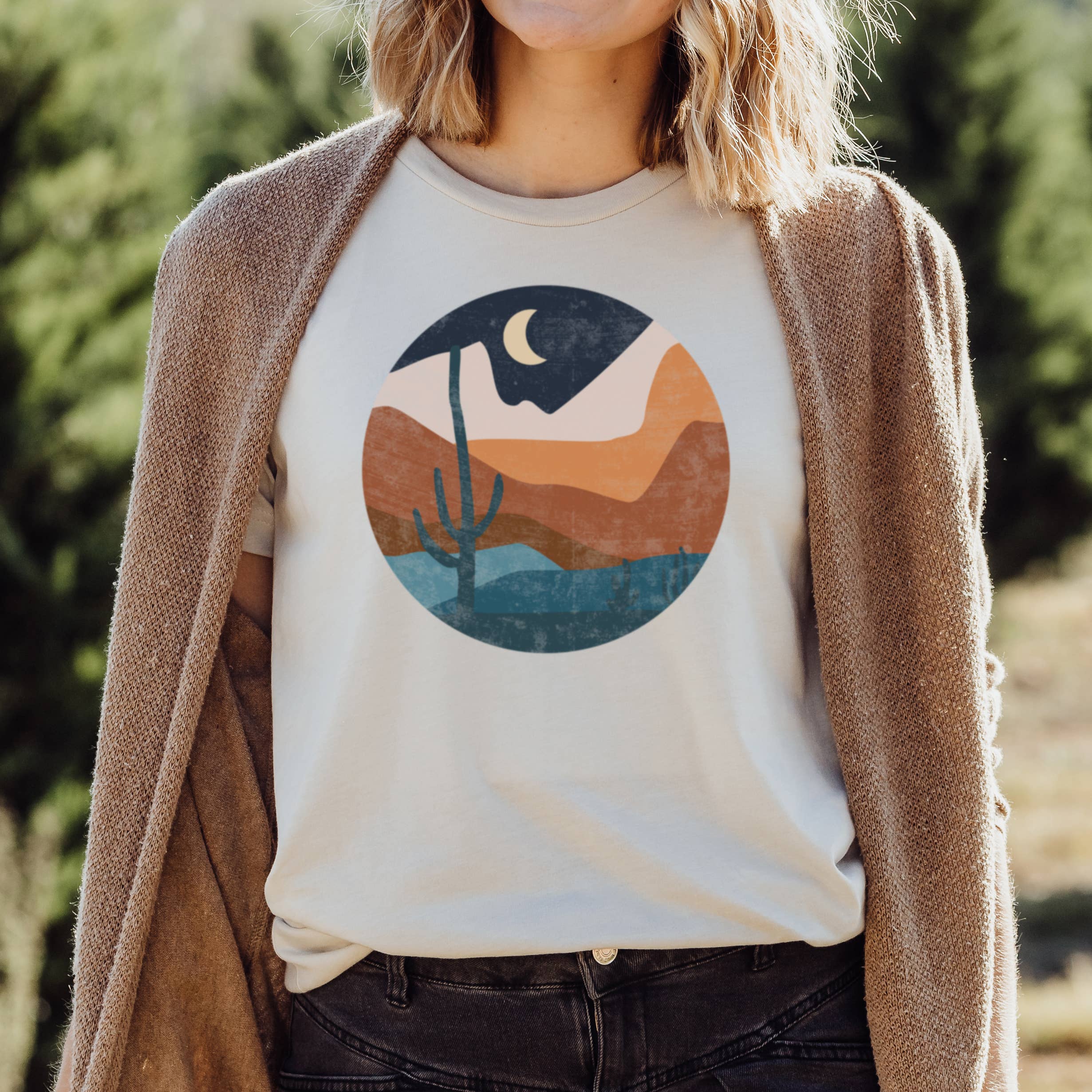 Desert Night Outdoor Sizes XS-2XL - Adult & Kids T-Shirts, Sweatshirts & Hoodies apparel design preview 1