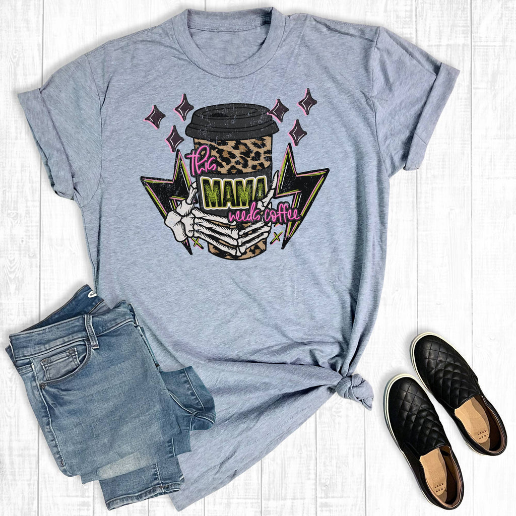 This Mama Needs Coffee Graphic - Adult & Kids T-Shirts, Sweatshirts & Hoodies apparel design preview 1