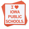 I Heart Iowa Public Schools Sticker - Adult & Kids T-Shirts, Sweatshirts & Hoodies apparel design preview 1