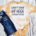 I Don't Need the Laws of Man To Tell Me Western - Adult & Kids T-Shirts, Sweatshirts & Hoodies apparel design preview 1