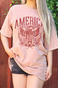 America Eagle USA Flag Oversize Mineral Graphic - Adult & Kids T-Shirts, Sweatshirts & Hoodies apparel design preview 1